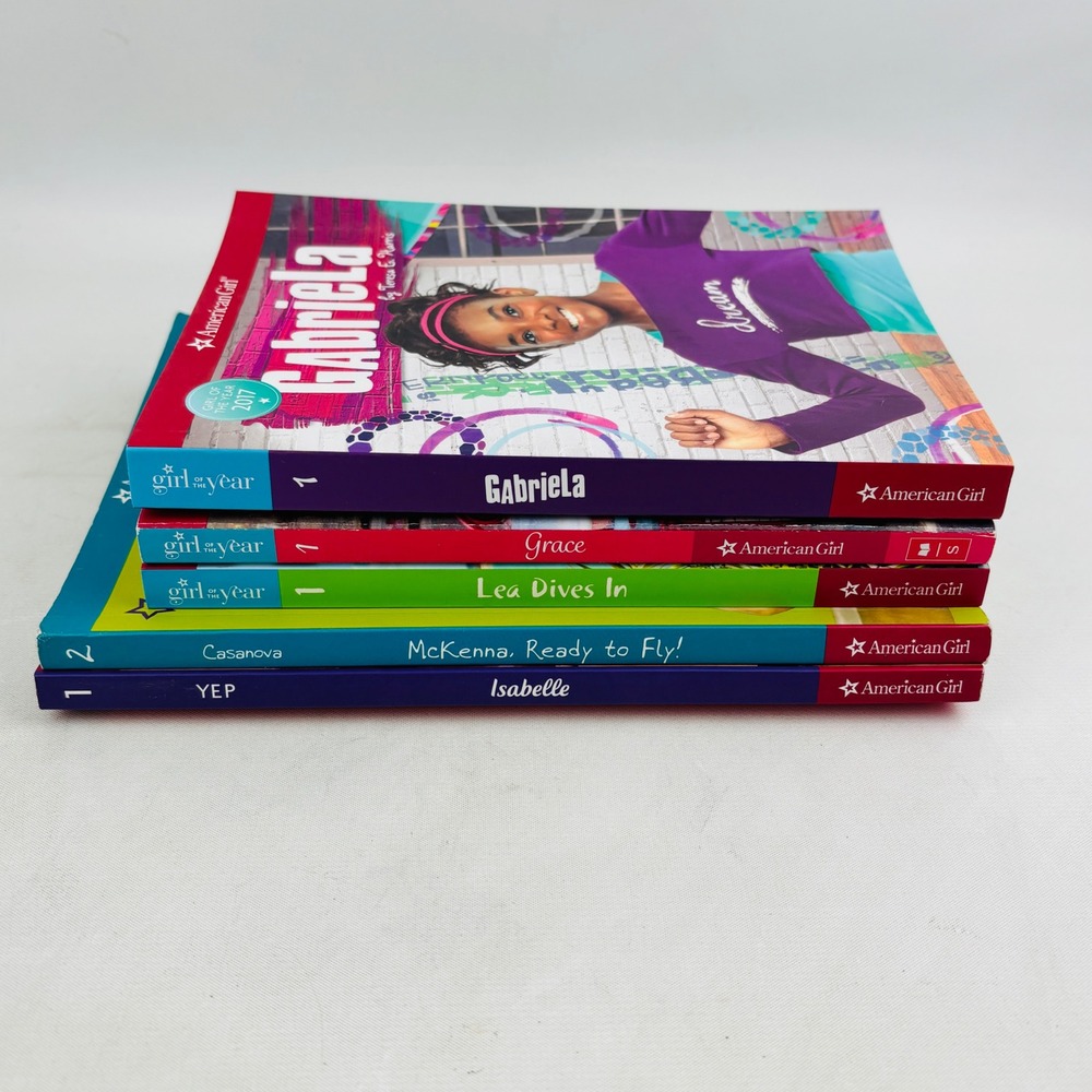 American Girl of the Year Book Lot of 5 Lea Grace Gabriela Isabelle McKenna